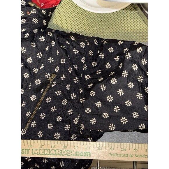 Obermeyer Juniors Navy Blue Floral Print Ski Jacket Size 16 - Picture 8 of 8